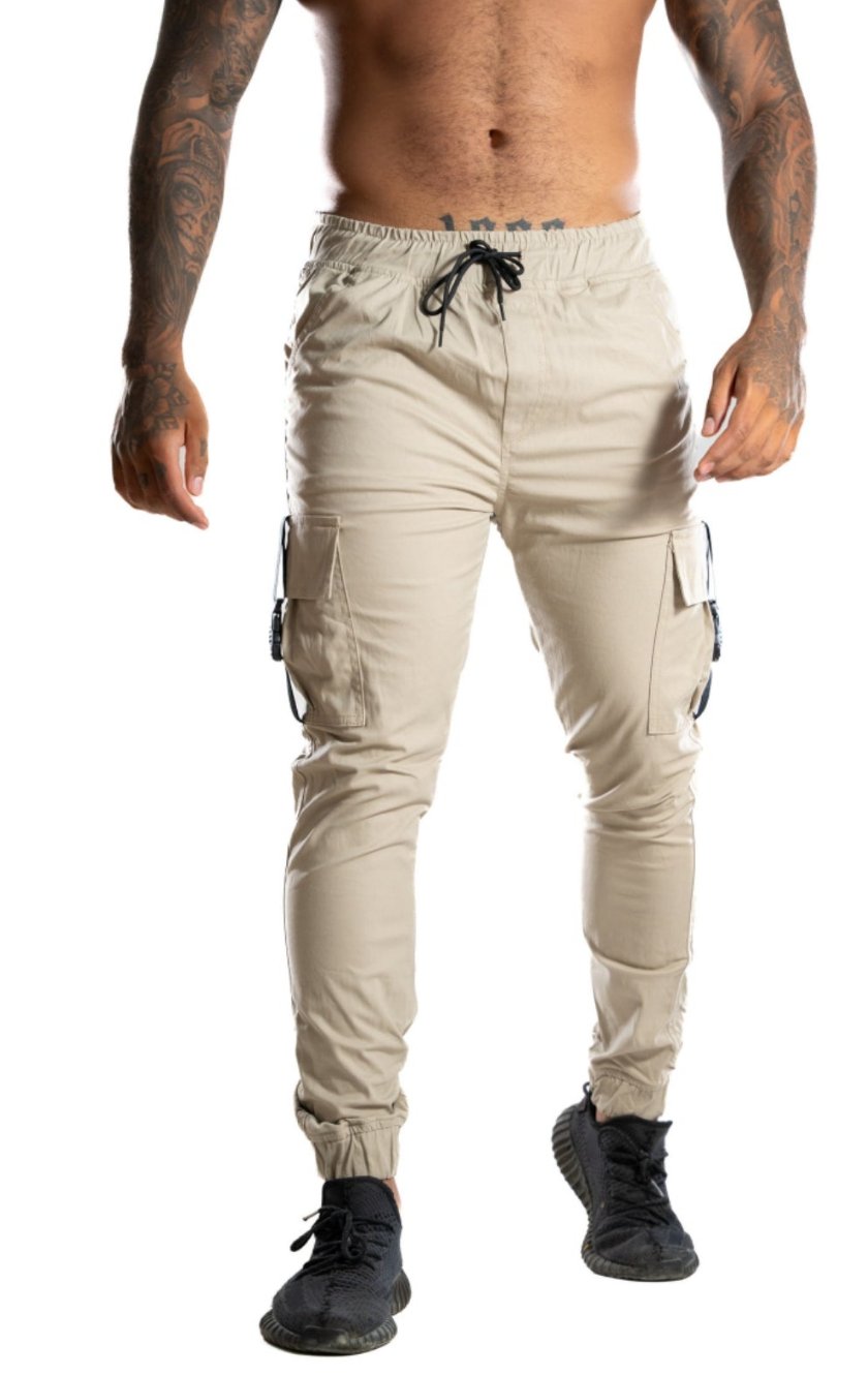 Jogger caqui on sale